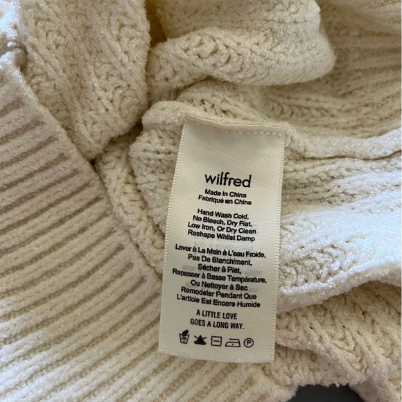 Aritzia Wilfred Essential Chenille Sweater in Avorio ( Cream ) Size Small - Picture 11 of 13